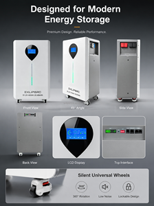 Batterie LiFePO4 51,2V 400Ah 20kWh Empilable pour Stockage Solaire avec BMS à Équilibrage Actif et Protection Incendie par Aérosol Growatt Victron - Product Image 2