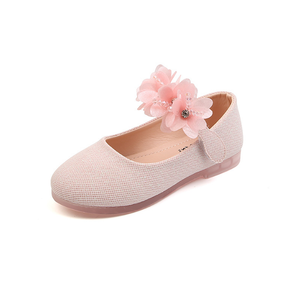 MYWAY Mode enfants perlé petite fleur fille princesse chaussures chez les enfants cristal à semelle souple chaussures de danse - Product Image 1