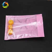 Petit sac de pochette zip-lock en plastique réutilisable respectueux de l'environnement personnalisé pour vêtements debout avec fenêtre transparente
