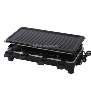 Machine à griller le fromage Aifa, <span class=keywords><strong>raclette</strong></span> double couche avec plaque en pierre et revêtement antiadhésif pour dîner en famille - Product Image 1