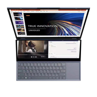 Offre d'usine : Ordinateur portable double écran en métal 16''+14'' IPS tactile, processeur I7 10750H 2.6GHz, ordinateur de jeu, clavier anglais