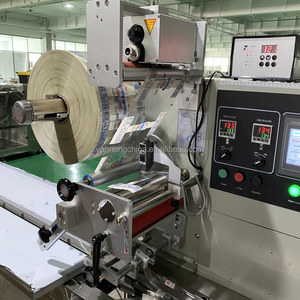 Automatic Pillow Flow Food Packaging <b>Machine</b> Bread <b>Roll</b> Spare Parts Noodles Cutlery Tablet Fruit Flow Packing <b>Machine</b> With Print - Product Image 4