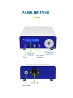 Fuente de Luz LED de Alta Intensidad de 80W para Instrumentos Médicos Veterinarios, Fuente de Luz Fría Reutilizable para Uso en Endoscopia