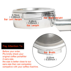 Porte-filtre en acier inoxydable 58 mm avec poignée en bois pour machine à café usage domestique - Product Image 2
