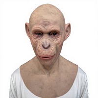 Masque de gorille réaliste en silicone de haute qualité pour homme, masque de singe pour Halloween, Pâques, carnaval, fête, écologique et réutilisable