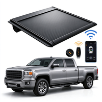 Couverture de benne de camionnette 4x4 personnalisée en alliage d'aluminium 2026, électrique, rétractable, étanche, avec verrouillage, type volet roulant rigide