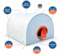 Grande tente de camping gonflable imperméable, structure pneumatique Drop Stitch, tente gonflable portable pour le camping en plein air, le glamping, sur mesure