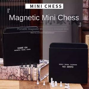 Mini <span class=keywords><strong>Scacchi</strong></span> Cinesi Pieghevoli Magnetici Portatili <span class=keywords><strong>in</strong></span> <span class=keywords><strong>Metallo</strong></span> Gioco di Intelligenza per Adulti Studenti Bambini Scatola <span class=keywords><strong>in</strong></span> Ferro - Product Image 2