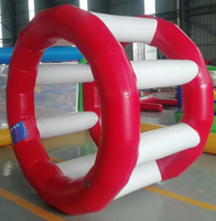 Rouleau aquatique gonflable commercial, jouets aquatiques, module de défi roue aquatique gonflable pour piscines et lacs