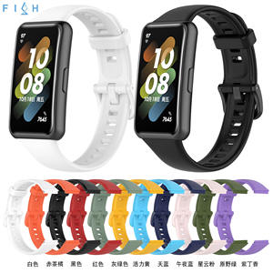 Trendybay Nouvelle Arrivée 2026 Bracelet en Silicone Souple à Boucle Papillon pour Montres Connectées <span class=keywords><strong>Huawei</strong></span> <span class=keywords><strong>Band</strong></span> 10 9 8 7 Smart Gt5 Gt6 Pro Gt4 Gt3 Gt2 20mm - Product Image 1