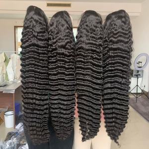 Pelucas de Cabello Humano Brasileño Virgen con Frente de Encaje HD, Proveedor de Pelucas de Cabello Humano con Frente de Encaje Transparente y Ondas Profundas - Product Image 1