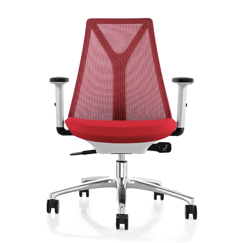 Y shape back Support red-medium back mesh fabric chair ergonomic work for office and house