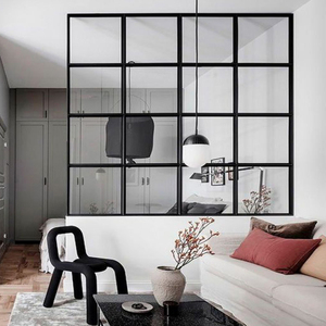 <span class=keywords><strong>Precio</strong></span> más bajo de fábrica, Partición de vidrio personalizada, decoración de oficina, baño, Partición de pared de medio vidrio - Product Image 2