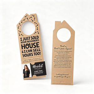 Tarjeta de Regalo Personalizada con Impresión Offset en Papel Kraft de 300 g/m², Colgador para Puerta, para Promoción en Oficinas y Hoteles, Gran Venta 2026 - Product Image 1