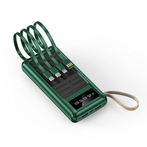 Năng lượng mặt trời ngân hàng điện sạc khẩn cấp với 4 Cáp 10000mAh 20000mAh ngân hàng điện cầm tay pb20 - Product Image 3