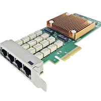 10/100/1000Mbps 4Port RJ45 Ethernet PCIe Bypass Server Adapter dengan Chip Intel I350 Garansi 3 Tahun