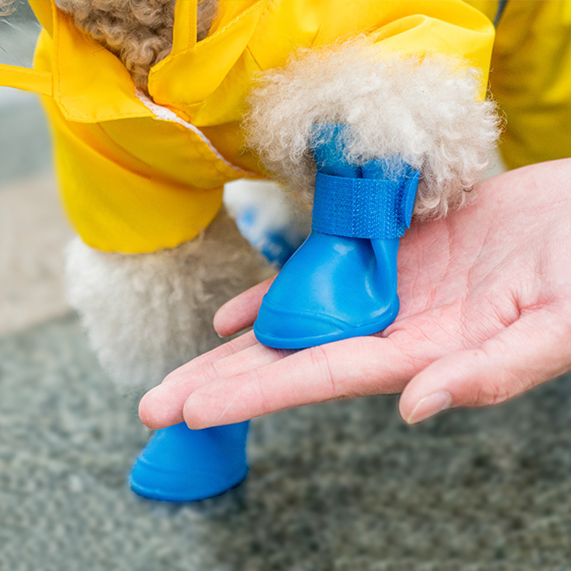 Silicone Pet Rain Boots Anti Dirty
