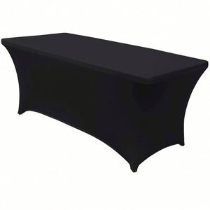 Venta caliente de buena calidad de poliéster hecho a medida impermeable ajustado elástico Spandex mantel para Feria Comercial - Product Image 6