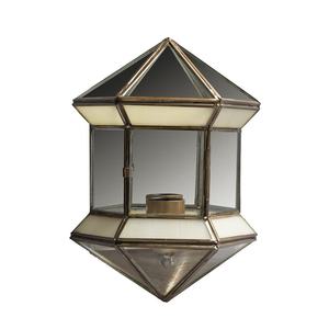 Applique Esagonale 1xE27 Opalina 27x20x11 cm, Ideale per Illuminazione Decorativa in Case e Negozi. - Product Image 1