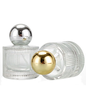 Flacon de parfum rond transparent d'origine usine avec surface de marquage à chaud, impression sérigraphique et pulvérisateur à pompe, type de scellage - Product Image 3