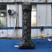 Grand jeu gonflable d'attaque de dinosaures pour carnaval, structure gonflable promotionnelle pour exposition et événement commercial