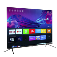 Téléviseur portable Android 15 T2S2 à double vitrage, vente en gros OEM, panneau LED, 55 65 75 85 100 pouces, Smart TV 4K Ultra HD QLED