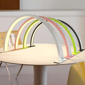 โคมไฟตั้งโต๊ะทำเล็บอันตราครึ่งดวงขนาด750มม. อุปกรณ์ความงามสำหรับร้านเสริมสวยดีไซน์ใหม่จดสิทธิบัตร - Product Image 4