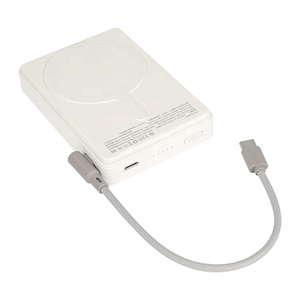 <strong>Best</strong> Seller 5000mAh Magnetic <strong>Portable</strong> Power Bank Ultra-Thin Semi-Solid State Battery Fast Charging Wireless Charging - Product Image 4