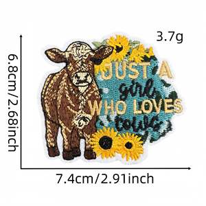 <span class=keywords><strong>Pegamento</strong></span> de fusión en caliente Highland Cow Scottish ganado apliques DIY coser <span class=keywords><strong>parches</strong></span> bordados <span class=keywords><strong>para</strong></span> <span class=keywords><strong>ropa</strong></span> sombreros accesorios occidentales - Product Image 6