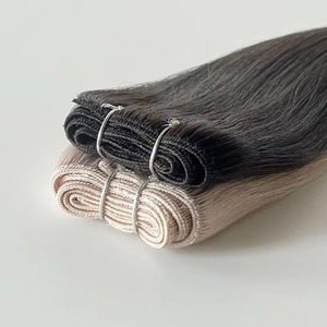 Extensiones de Cabello Humano Remy Vietnamita de Ganchillo, Doble Trama, Tejido a Máquina, Paquetes Crudos Cosidos, Todos los Colores, Permanentes, Venta al por Mayor para Mujeres EA - Product Image 2
