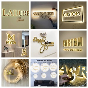 Chất lượng cao dấu hiệu salon với Backlit Acrylic chữ ánh sáng của Acrylic dấu hiệu nội thất Salon dẫn đăng ký - Product Image 4