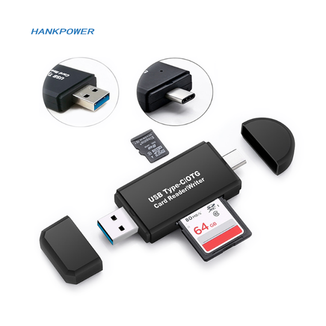 USB Type-C OTG Card Reader Writer USB 3.0 Type C SD TF Memory Card Readers Type-C to TF SD Adapter