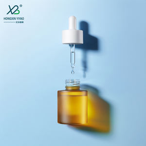 ขวดน้ำค้างแข็งสีน้ำตาล30มล. พร้อมไหล่แบน + ฝาหยดพลาสติก - Product Image 1