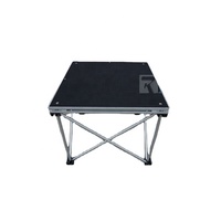 Scène portable avec flight cases, plateforme mobile, scène pliante surélevée