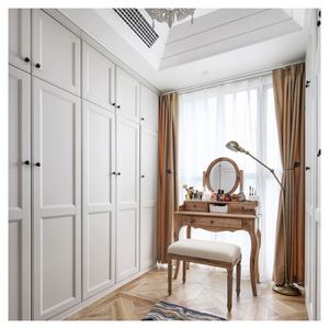 Armoires de rangement de luxe pour chambre à coucher, blanches, vente en gros, combinaison simple, armoire portable pour la famille - Product Image 1