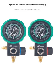 Manómetro <span class=keywords><strong>de</strong></span> <span class=keywords><strong>Carga</strong></span> <span class=keywords><strong>de</strong></span> <span class=keywords><strong>Refrigerante</strong></span> para Aire Acondicionado Hongsen M480, R22 <span class=keywords><strong>R410a</strong></span>, Manómetro <span class=keywords><strong>de</strong></span> Presión <span class=keywords><strong>de</strong></span> Líquido <span class=keywords><strong>Refrigerante</strong></span>, Material ABS, 0-550 bar, Válvula Única - Product Image 5