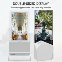 Haute luminosité 43 pouces Transparent LCD kiosque numérique affichage intérieur magasin signalisation publicité pour supermarché