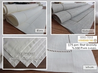 Serviettes en lin 100% faites à la main, personnalisables avec monogramme, style européen, linge de mariage, design brodé, décoration de table