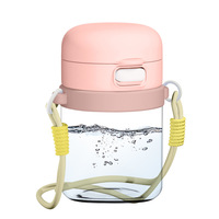 Bouteille d'eau portable anti-fuite pour animaux de compagnie, avec cordon, pour petits chiens et chats, pour la marche et la randonnée