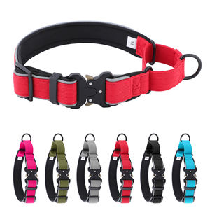 Collares de perro tácticos de estilo Martingale sin tirones ajustables multicolores personalizados de fábrica para entrenamiento al aire libre con hebilla de Metal Cobra - Product Image 1