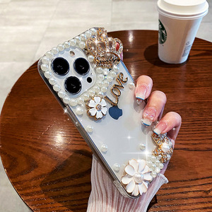 Pour <span class=keywords><strong>Samsung</strong></span> S24 étui de téléphone <span class=keywords><strong>portable</strong></span> luxe cristal diamant couronne étui de protection pour <span class=keywords><strong>Samsung</strong></span> A72 note20attr coque de téléphone - Product Image 4