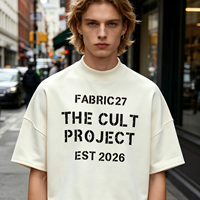 T-shirt surdimensionné personnalisé de qualité supérieure, impression DTG, streetwear, tee-shirt à manches courtes pour hommes