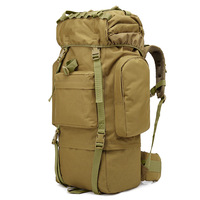 Sac à dos tactique avec cadre métallique, imperméable, camouflage, fermeture éclair antivol, USB et panneau solaire, grande capacité, sac à dos d'extérieur