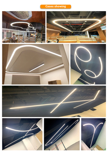 Luminaire <span class=keywords><strong>suspendu</strong></span> LED circulaire CCT réglable 3000K-5000K |   Lampe suspendue ronde blanche réglable pour <span class=keywords><strong>bureau</strong></span>, hall d'hôtel - Product Image 5