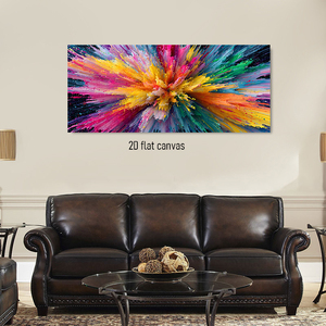 Cuadro Abstracto con Explosión de Color, Impresión Moderna en Lienzo, Pintura Decorativa para Colgar en la Sala de Estar, Dormitorio, Fondo de Sofá, Decoración del Hogar - Product Image 2