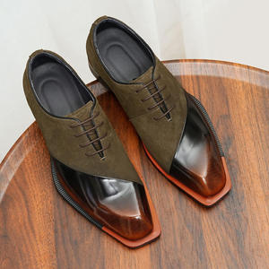 Zapatos Oxford de Hombre Hechos a Mano con Cordones y Punta Cuadrada, de Cuero Vacuno Premium, Ligeros y Elegantes para Bodas, Fiestas y Uso Casual - Product Image 4