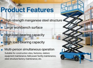 Plataforma Elevadora Móvil No Autopropulsada de 5m 8m 11m 12m 14m 20m de Altura, Elevador de Tijera Eléctrico Hidráulico de 500kg - Product Image 4