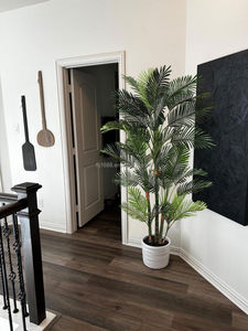 180cm 6ft Artificielle Canne Dorée <span class=keywords><strong>Palmier</strong></span> Grand Faux Plante Faux Soie Tropical Kentia Areca Arbres <span class=keywords><strong>Avec</strong></span> Pots pour Hôtel Maison Décor - Product Image 4