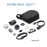 Microphone Lavalier Sans Fil DJI Mic Mini2 Deux Émetteurs Un Récepteur Connecteurs TYPE-C/3.5mm pour Vidéos Courtes et Diffusion en Direct
