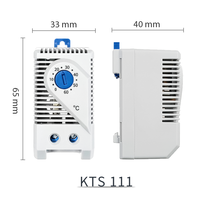 Ready Ship OEM/ODM Contrôleur de température mécanique d'armoire KTS111 Boîte de distribution industrielle Thermostat Interrupteur Ventilateur de refroidissement